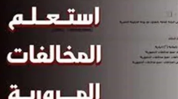 رابط مباشر.. خطوات استخراج المخالفات المرورية عبر موقع النيابة العامة لعام 2026